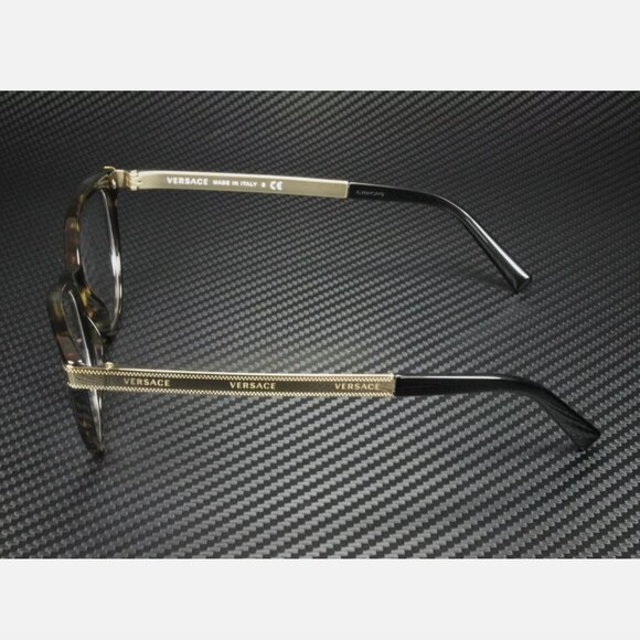 New Versace Havana Cat Eye Women\'s 54mm Eyeglasses